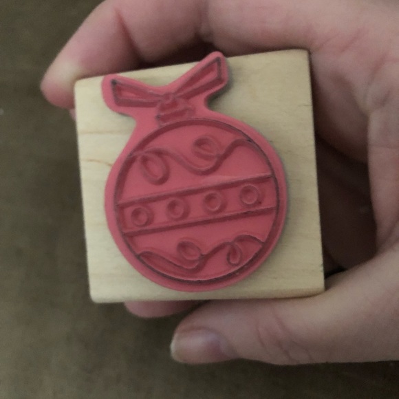 🎄💜Katie & Co. Christmas Ornament Rubber Stamp- 692 $12 or 🎉 - Picture 3 of 3